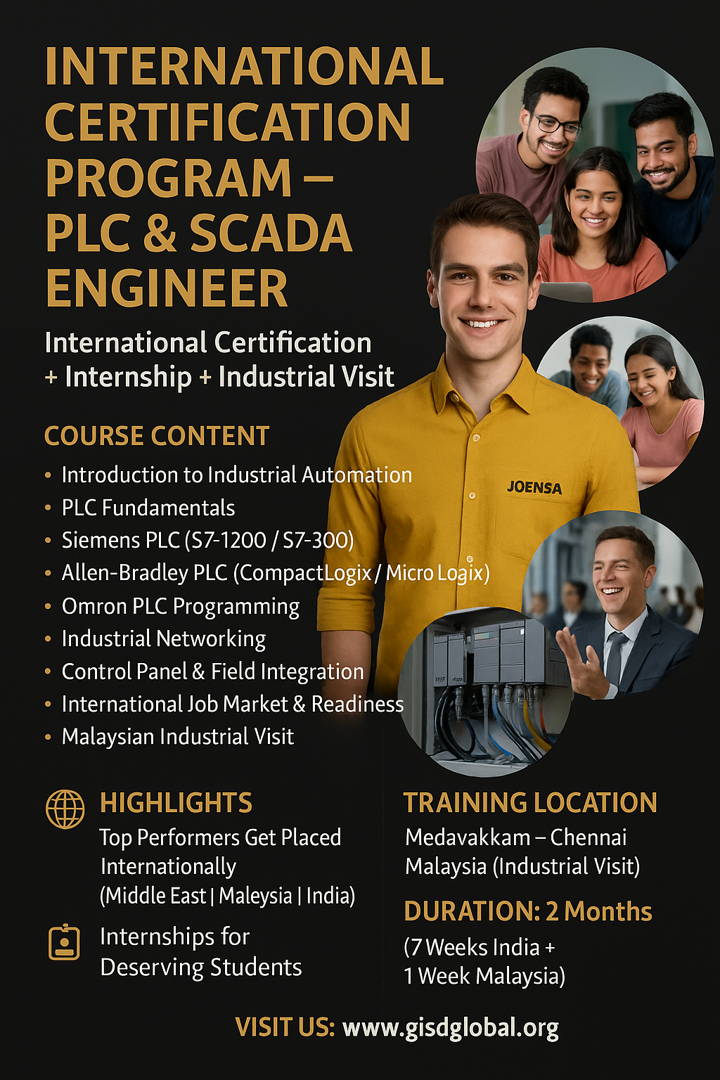 International PLC & SCADA Engineer Poster